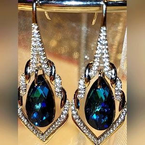 Elegant Swarovski Crystal Drop Earrings